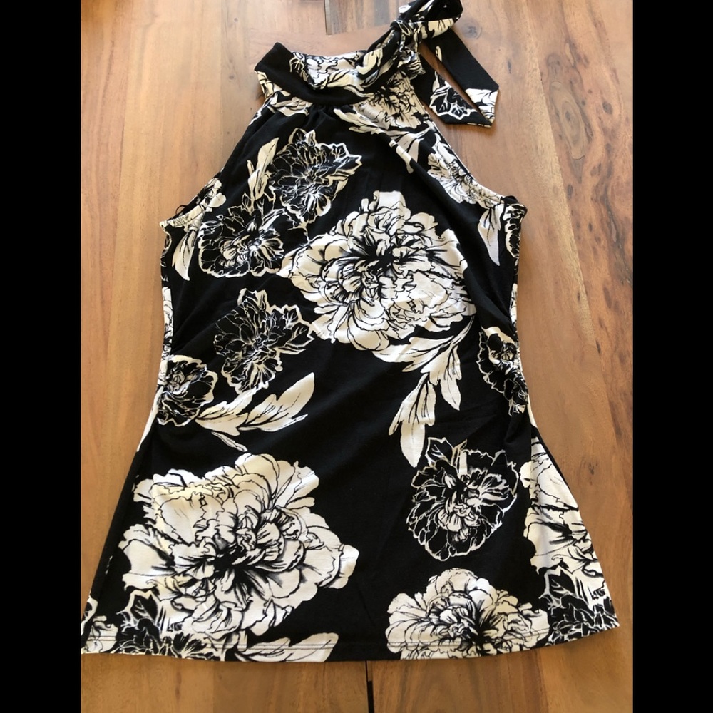 White House Black Market Floral Halter.